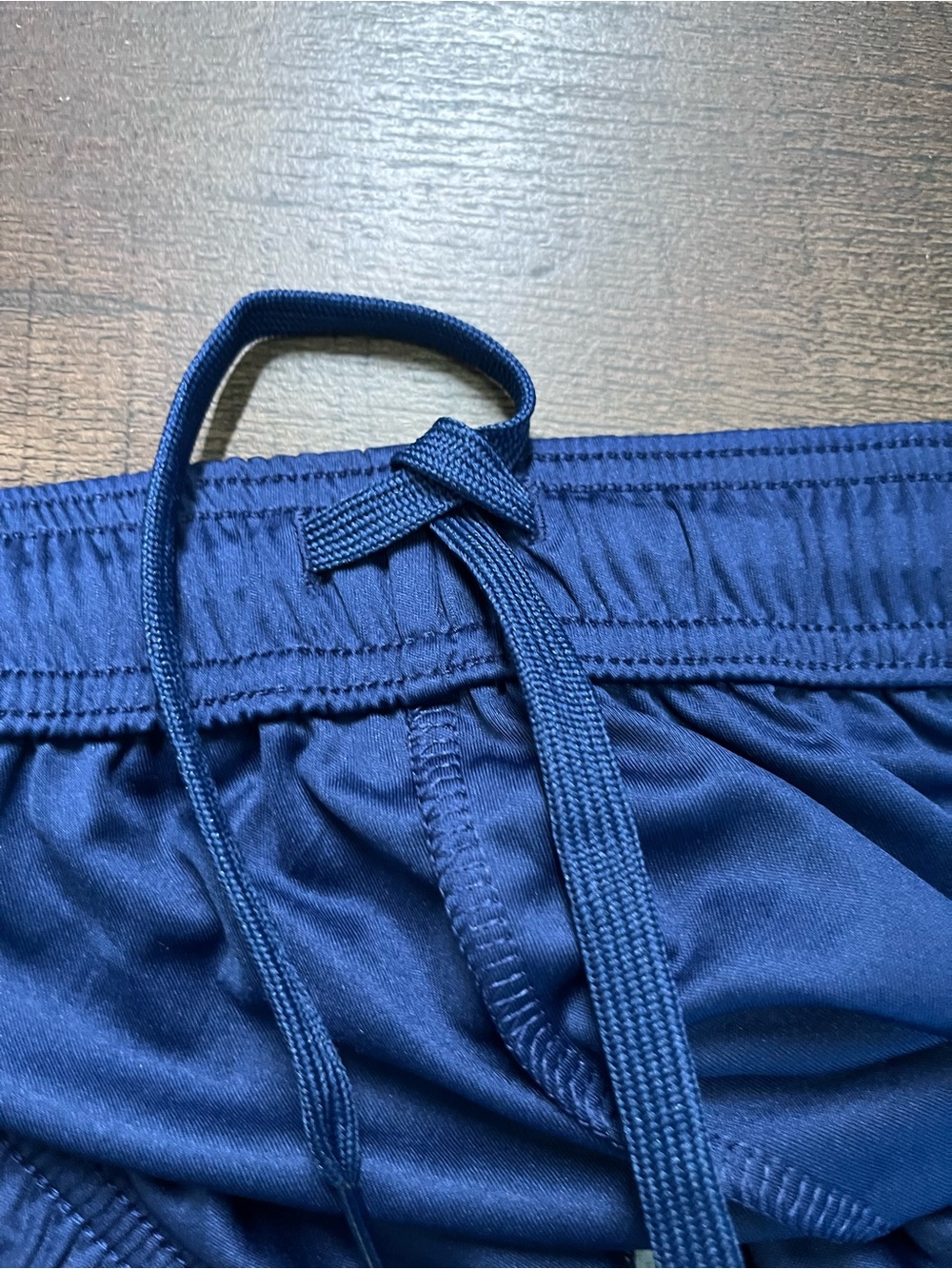 adidas Navy Athletic Shorts with White Three-Stripe Detail 2X nwt - Picture 8 of 9